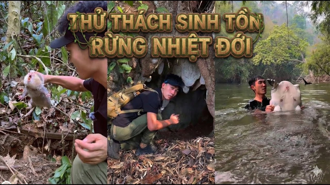 Thử thách 10 ngày sống sót trong rừng nhiệt đới LÀO đầy rẫy những động vật hoang nguy  | ANH ĐB