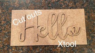 How to do word cut outs on the Xtool M1 #xtool #howto