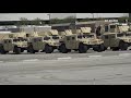 National Guard military Vehicles arrives in Los Angeles