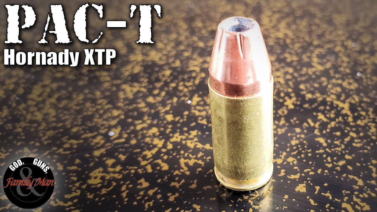 PAC-T testing the 115 gr. Hornady XTP in 9mm Luger