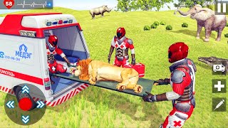 Animals Rescue Game Doctor Robot 3D, Ambulance Driving Simulator, Android Gameplay screenshot 5