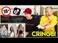 REACTING to CRINGEY Tik-Tok Videos! (memes) | Colby Brock
