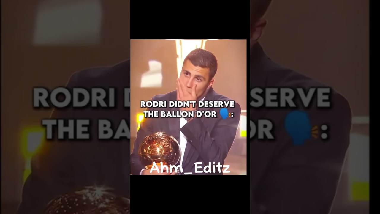 Rodri didn’t deserve the ballon do’r💀💀💀 