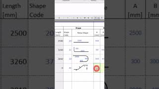 Bending schedule with excel screenshot 5