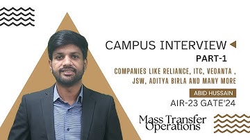 How I Prepared for Placements| Campus Placement| Part-1| Chemical Engineering| Abid Hussain