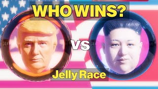 Trump vs Kim - Jelly Race // ( Softbody Simulation )