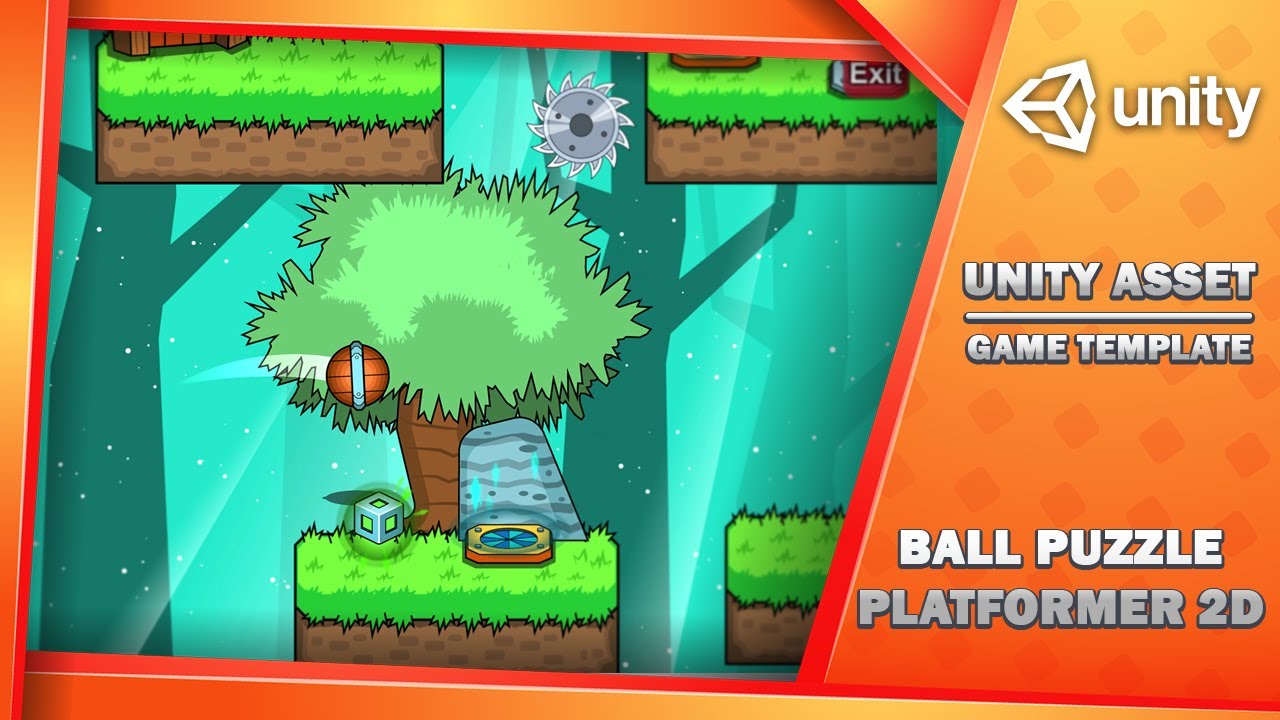Ball Puzzle Platformer 2D - Free Game Template, video preview 6