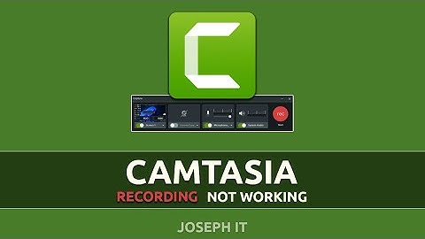 New Recording Camtasia Not Working Fixed - Techsmith Camtasia Tutorial