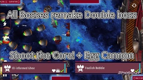 Chicken Invaders Universe (Official) test V128.1 All Bosses with like double Bosses!