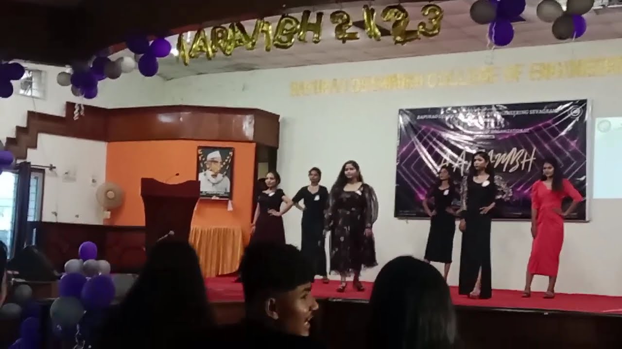 RAMP WALK ⚡at 2nd yr freshers party ✨