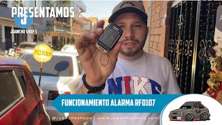 Funcionamiento Alarma con Start-stop App y control doble vía