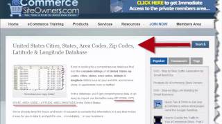 Area Codes Database