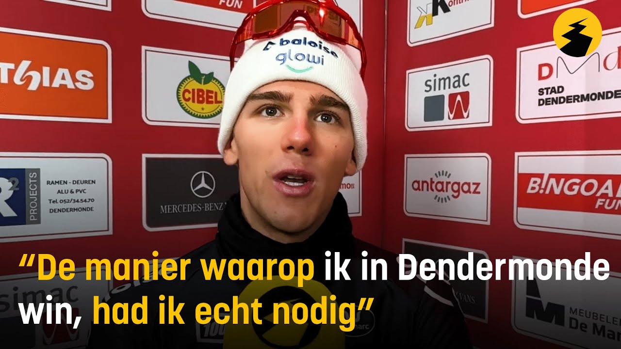 Thibau Nys: “De manier waarop ik in Dendermonde win, had ik echt nodig”
