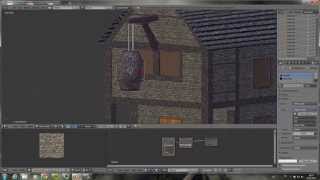 Timelapse MEDIEVAL Travern - Texturing in Blender Cycles [Part 13]