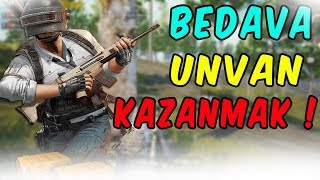 PUBG MOBILE&#39;DE BEDAVA UNVAN KAZANMAK ! ÇOK KOLAY ! 250 METREDEN HOLO AWP VURUŞU 😱