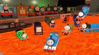 Lava Destroyed All Cursed Thomas & Friends in Garry's Mod