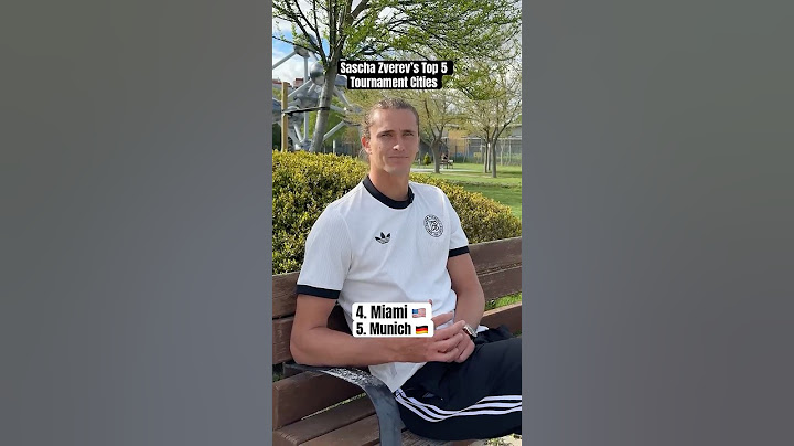 Zverev Reveals His Most Iconic Tournament Cities 🏆🌆 #adidas #tennis #zverev