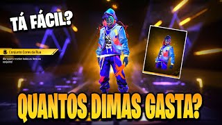 PEGANDO CONJUNTO CORES DA RUA, TOKEN ROYALE FREE FIRE | NOVO EVENTO FF - NOVIDADES FREE FIRE