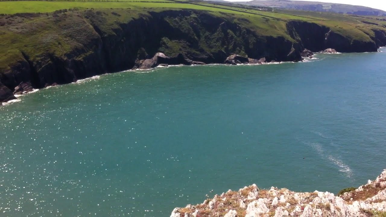 MWNT Beach West Wales and lots of Dophins and what a great view,take a look at the fantastic beach.