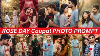 Rose Day Couple Photo Prompts Editing AI Prompt | Valentine Special 2026 |Rose Day Romantic Couple screenshot 5