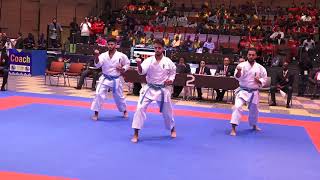 Egyptian Team Kata vs Algerian Team Kata at African Karate Championships 2018 | Final Match.