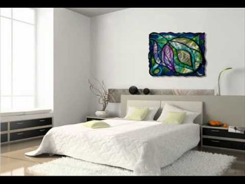 Modern Rectangular Stained Gl Swirls Metal Wall Decor Hanging Wmv Modern Rectangular Stained Gl Swirls Metal Wall Decor Hanging Wmv