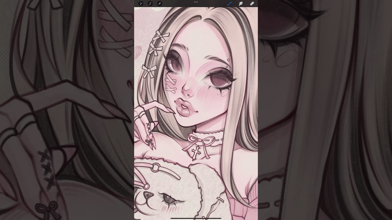 🎀 Soft gothic Commission 