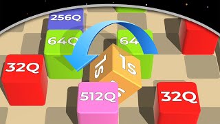 Roll Cube Merge 3D: 2048 Puzzle! - Made 1S (Sextillion) Cube - Part 02 screenshot 4