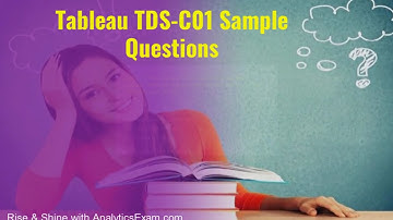 TDS-C01 | Tableau Desktop Specialist | Fast-Track Your Certification