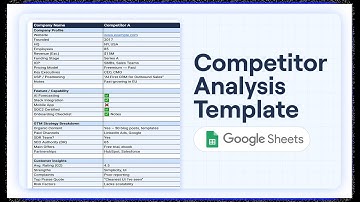 Competitor Analysis Template for Google Sheets