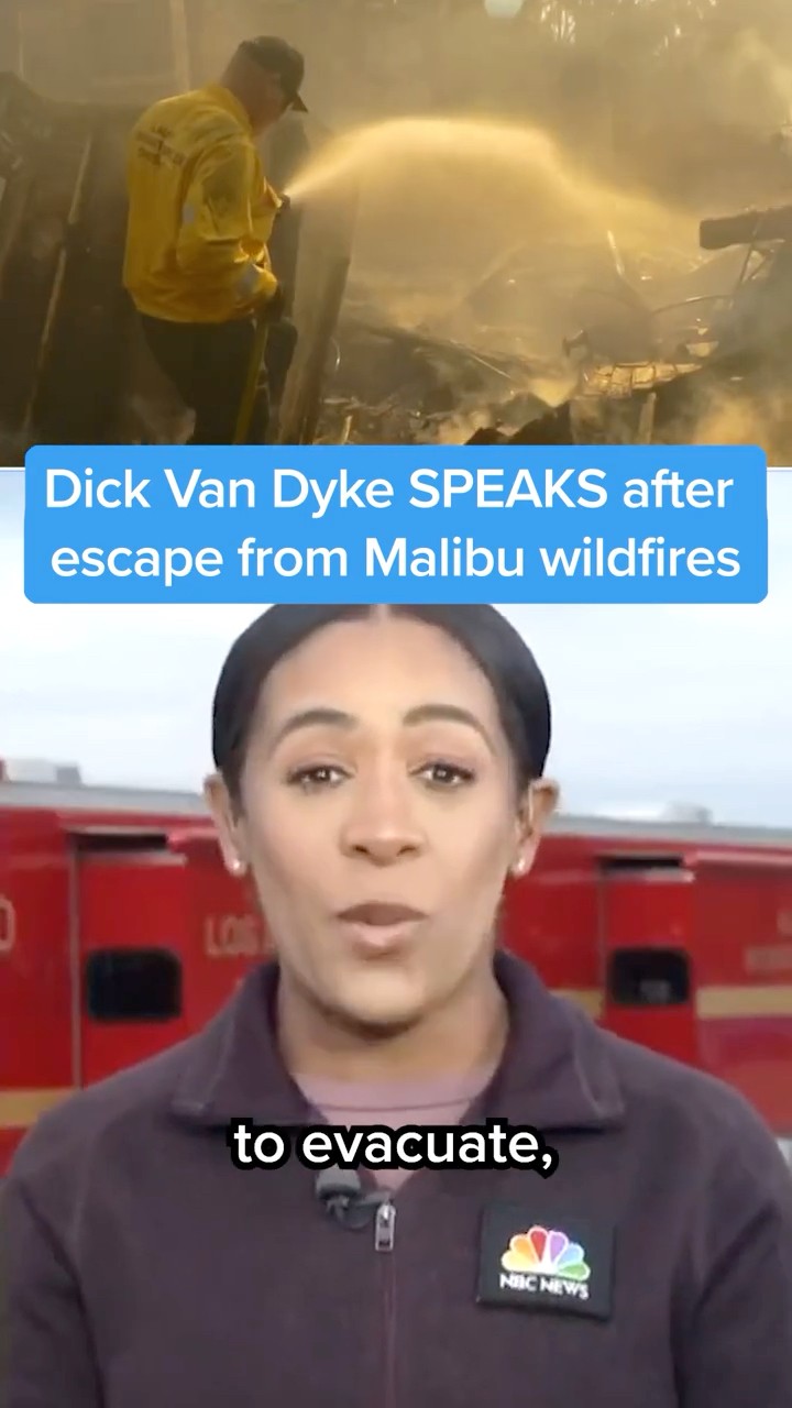 Dick Van Dyke SPEAKS after escape from Malibu wildfires