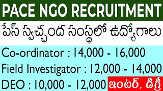 PACE NGO Recruitment 2021 | PACE NGO Krishna District Jobs | PACE NGO Vacancy | Telugu Job Portal