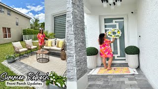 *NEW* SUMMER FRONT PORCH DECORATE WITH ME |  HOME UPDATES 2023