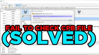 YGDP FLASHING ERROR SOLUTION - FAIL TO CHECK CPB FILE