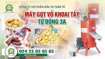 Cách Gọt Vỏ Khoai Tây, Khoai Lang, Su Hào, Cà Rốt, Cóc, Sấu Nhanh Với Máy Gọt Vỏ 3A