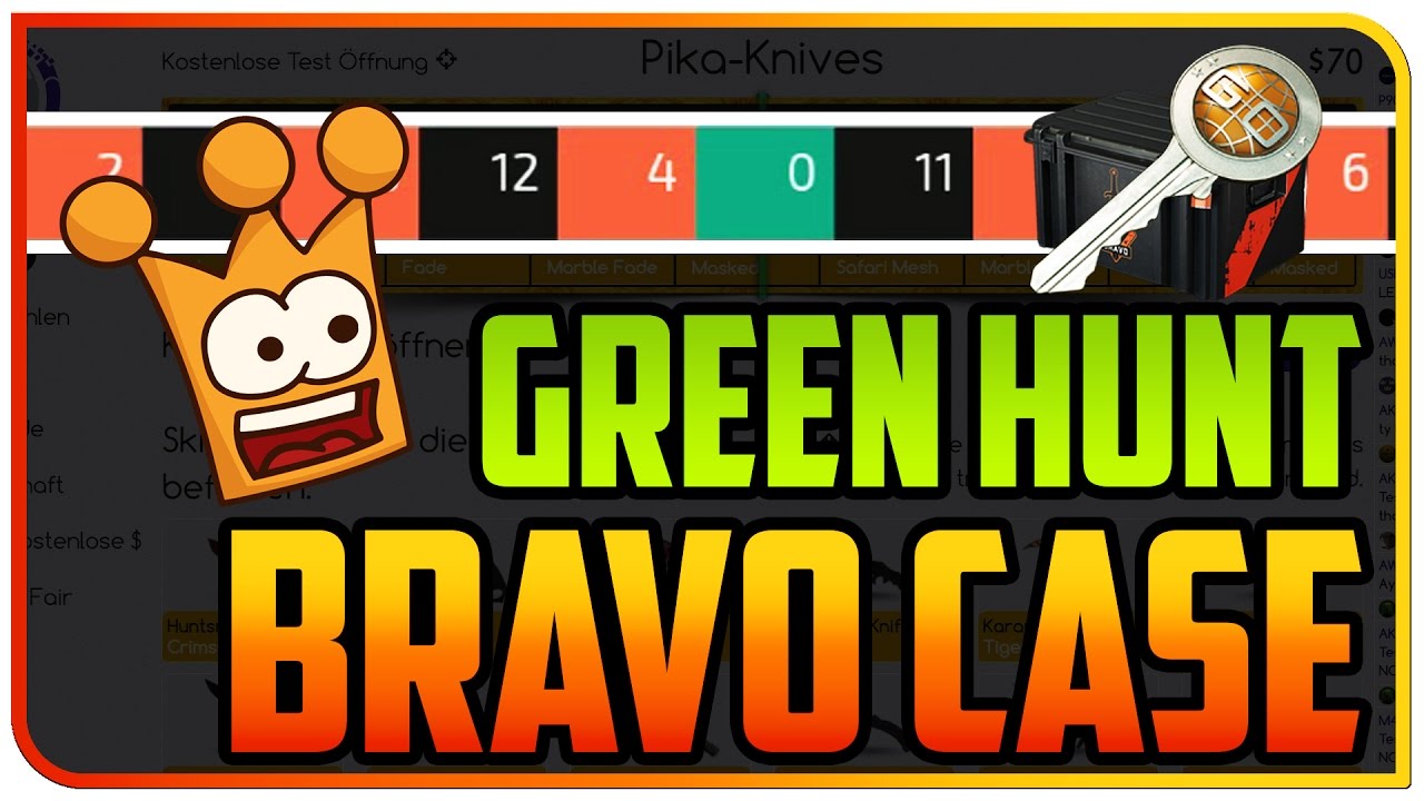 CS GO BRAVO CASE OPENING und GREEN HUNTING auf CSGOSTRONG - YouTube