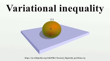 Variational inequality