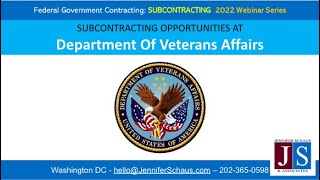 SubContracting Opportunities at Department of Veterans Affairs  VA