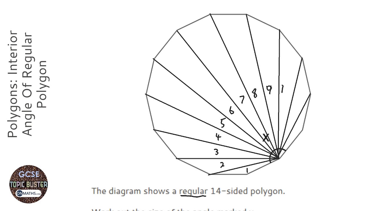 Polygons Interior Angle Of Regular Polygon Grade 3 Onmaths Gcse Maths Revision