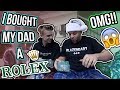I SURPRISED MY DAD WITH A ROLEX ON CHRISTMAS!! (Real Reaction)