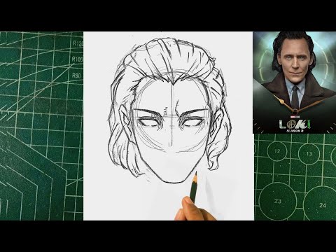 How to draw LOKI (Tom Hiddleston) from LOKI SEASON 2