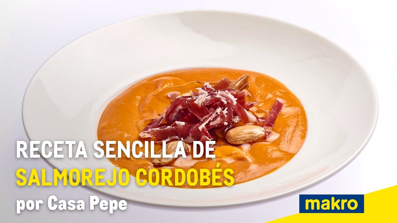 Receta sencilla de salmorejo cordobés por Casa Pepe