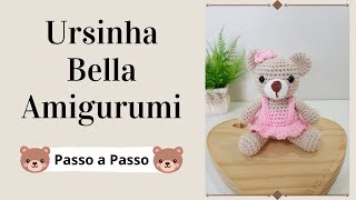 URSINHA BELLA AMIGURUMI | Passo a Passo Completo | Por Mimos da Jô Ateliê screenshot 5
