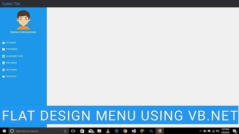 How To Design Modern Flat UI Menu