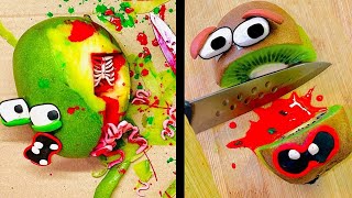 Different Ways To Kill D - Alphabet Lore. Food Variations In Real Life.