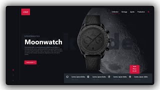 Build a Dark Landing Page Website | Using HTML & CSS