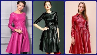 most Demanding Elegant and Stylish Leather short frock Designs Ideas latest Collection