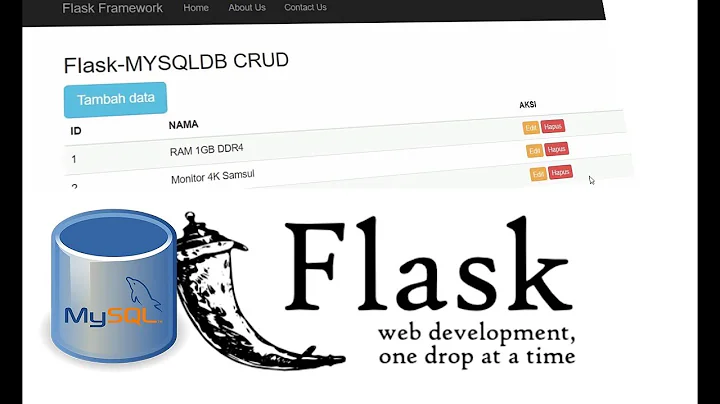 Python Flask MySQL Simple CRUD