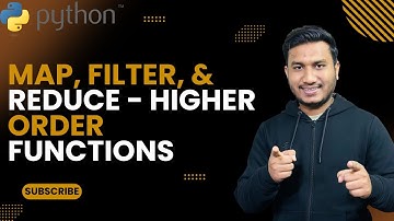 Map, Filter, & Reduce Higher Order Functions  | The Complete Python Course | Basic to Advance