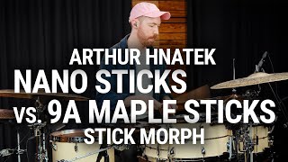 Meinl Stick And Brush - Nano Sticks vs. 9A Maple Sticks - Morph Video